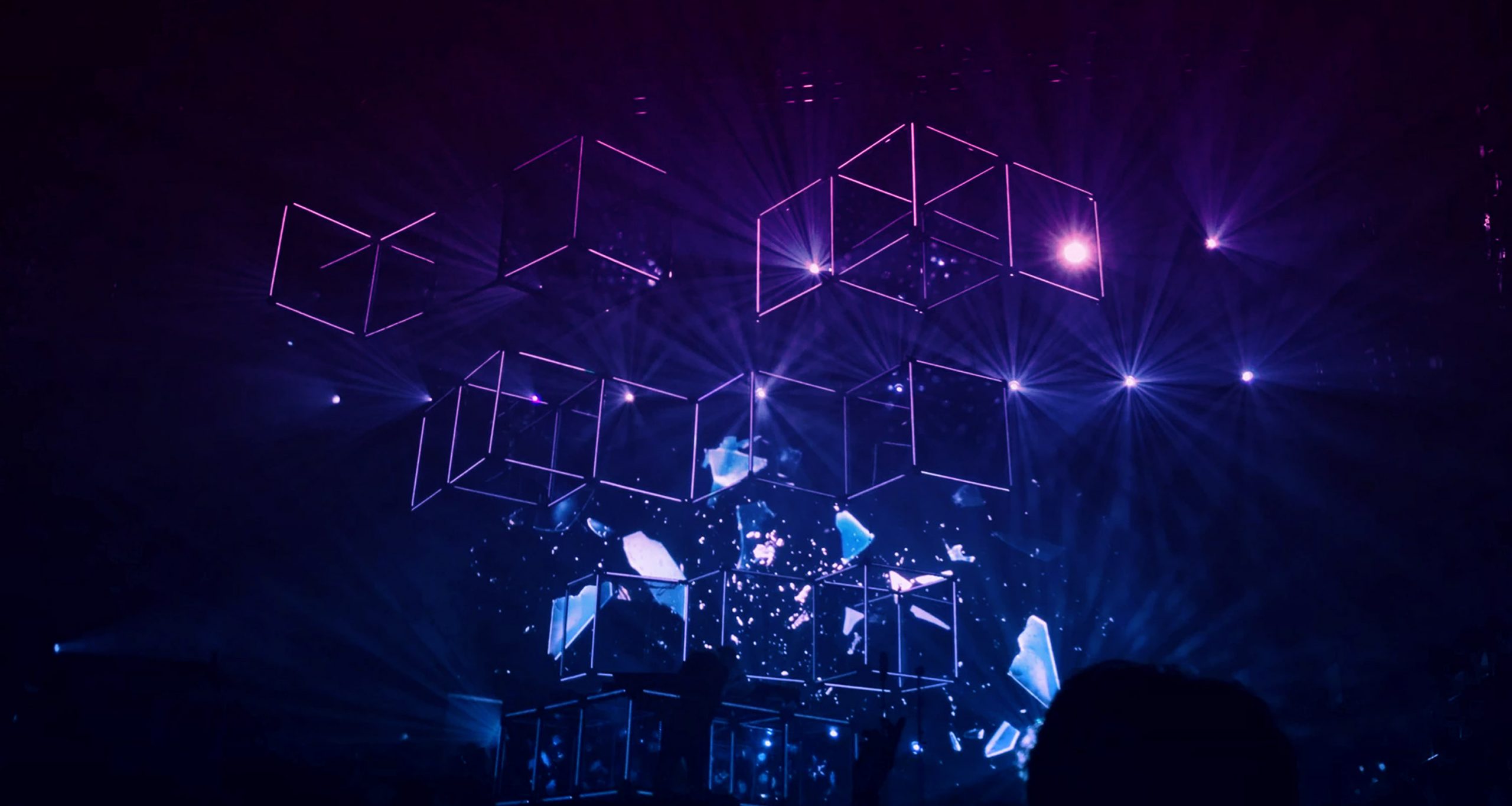 Nightclub with Cubed Lights