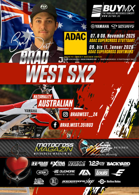 BRAD WEST TEAM BUYMX YAMAHA