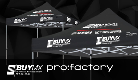 PromoZelt BUYMX PRO:FACTORY ZELT – 3x3m Plus Seitenwand