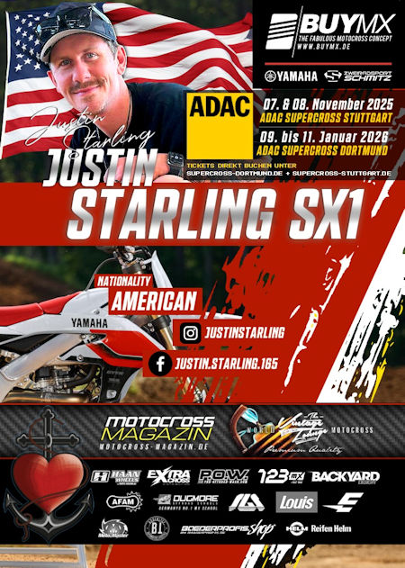 JUSTIN STARLING TEAM BUYMX YAMAHA