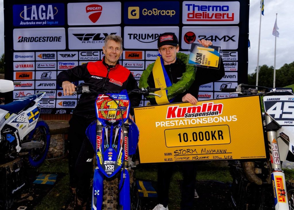 Storm Maymann bei der Meisterehrung in Uddevalla mit dem Kumlin-Prestationsbonus